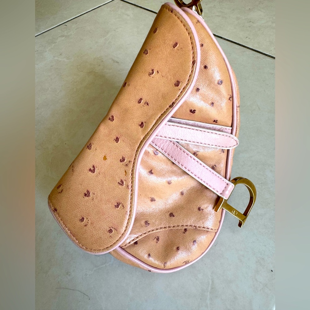 Dior authentic vintage wristlet purse